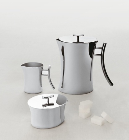 Сахарница с крышкой SAMBONET Бамбу 56710-02 нержавеющая стальаль, 200 мл, металлич. фото