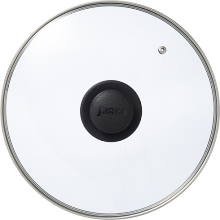 Крышка GVURA KC*GTL26110 стекло, D=26 см, прозрачный, черный фото