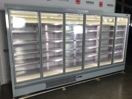Горка холодильная KIFATO Прага 900х3750х2150 вынос с дверьми фото