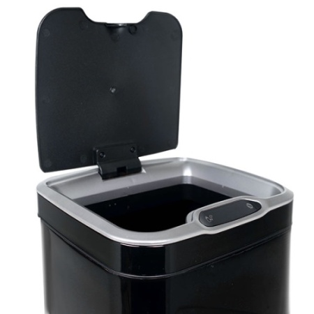 Ведро для мусора FOODATLAS JAH-6511 15л, сенсорное, квадратное, белый фото