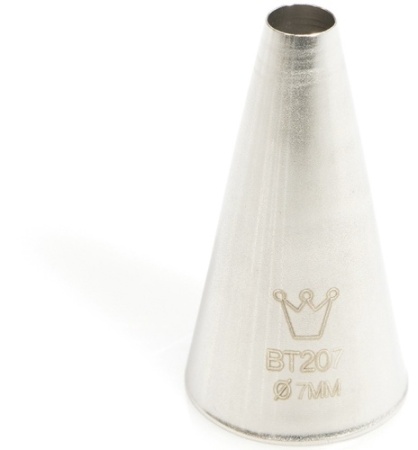 Насадка кондитерская ровная трубочка MARTELLATO BT207 нерж.сталь фото