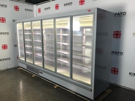 Горка холодильная KIFATO Прага 900х3750х2150 вынос с дверьми фото