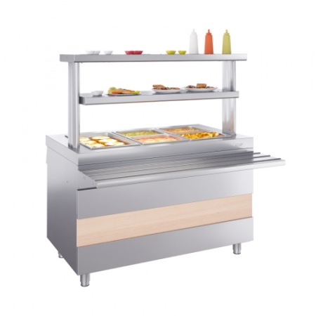 Мармит 2-х блюд ATESY РИВЬЕРА М2-1200-02-СО без полок фото