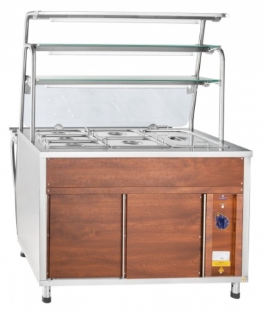 Мармит вторых блюд ABAT ПРЕМЬЕР ЭМК-70Т (кашированный под дерево) фото