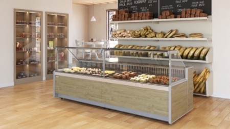 Прилавок CARBOMA GC111 N 0,9-7, 1008, темный дуб фото