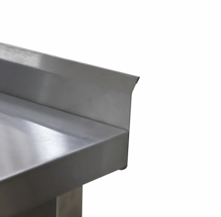 Стол пристенный LUXSTAHL СПУ-15/6 со сплошной полкой нерж мко102 фото