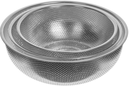 Дуршлаг LUXSTAHL нерж. сталь, D=28,5 см фото