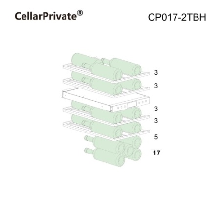 Шкаф винный CellarPrivate CP017-2TBH фото