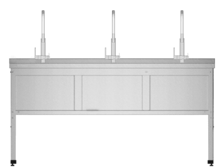 Ванна моечная трехсекционная RESTOINOX ВМС-3/6-Б-ЭЦ фото