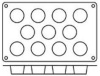 Форма силик. д/зам. и вып. "Маффин" d51мм h28мм, 11 ячеек фото