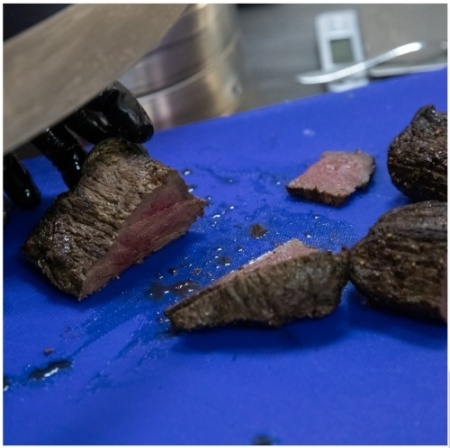 Доска разделочная мки1714/5, полипропилен, 400х300х12мм, синий фото