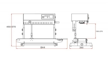 Роликовый запайщик пакетов HUALIAN FRB-770II фото