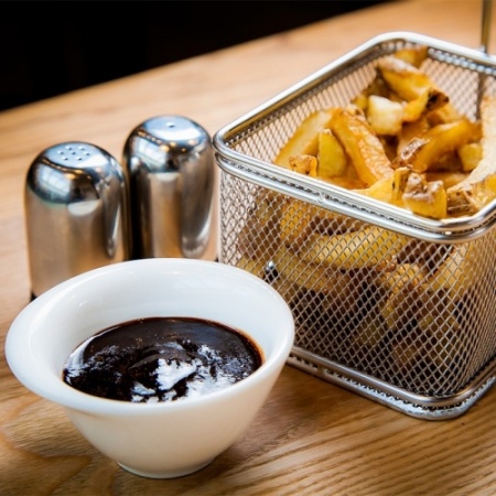 Корзинка для картофеля фри с ручкой LUXSTAHL 105х90х65 мм [QL089-02] фото