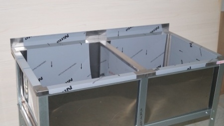 Ванна моечная двухсекционная RESTOINOX ВМС-2/5-Б-ЭЦ фото