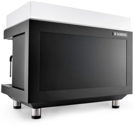 Кофемашина рожковая SANREMO Zoe SED 2 высокие группы, чёрный фото
