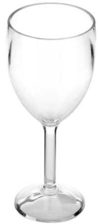 Бокал для вина PROBAR JD-6673 поликарбонат, 300 мл, D=7,5, H=19 см, прозрачный фото