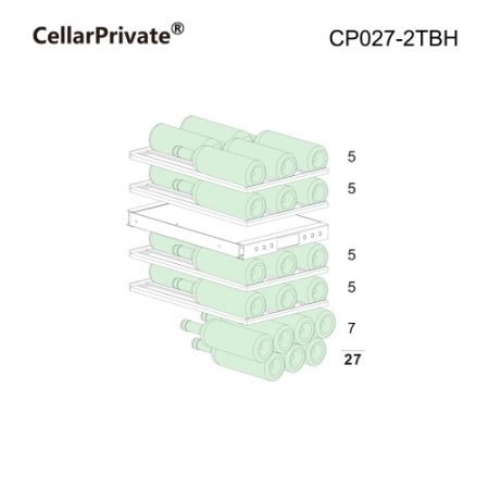 Шкаф винный CellarPrivate CP027-2TBH фото