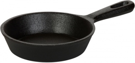 Сковорода 126/29 мм с одной ручкой порционная чугун Luxstahl [НЕ51] кт1217 фото