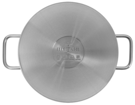 Кастрюля 3 л LUXSTAHL Satin кт3155 нерж.сталь, D=21,5, H=9,5 см фото