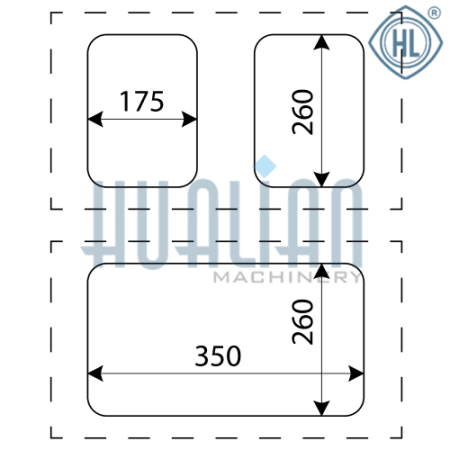 Cкин упаковочная машина HUALIAN HLV-300VST 187*137*55мм, матрица на 2 лотка фото