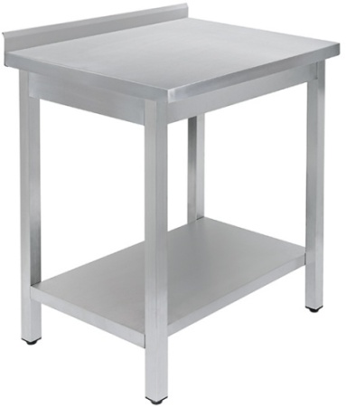 Стол универсальный LUXSTAHL СПУ-8/6 со сплошной полкой нерж. фото