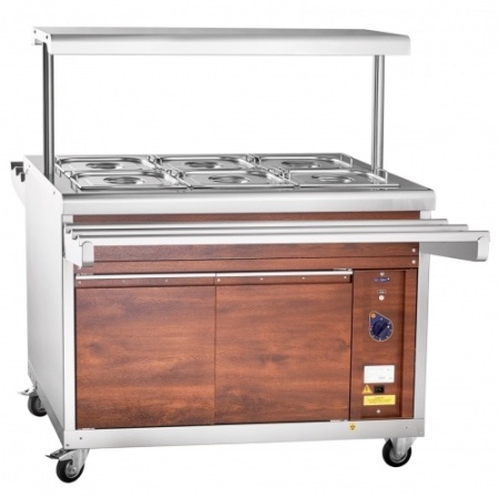 Мармит вторых блюд ABAT ЭМК-70ПМ (кашированный под дерево) фото