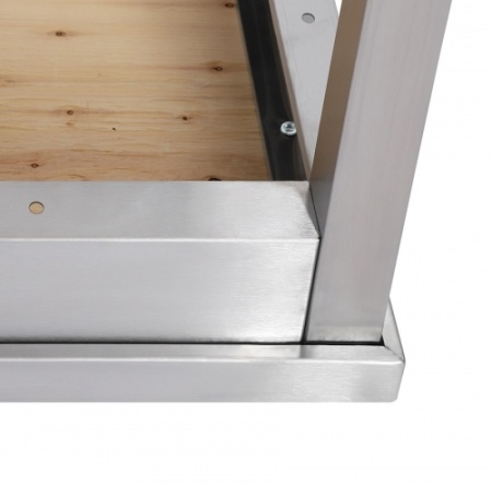 Стол универсальный LUXSTAHL СПУ-8/6 со сплошной полкой нерж. фото