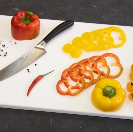 Доска разделочная мки1714, полипропилен, 400х300х12мм, белый фото