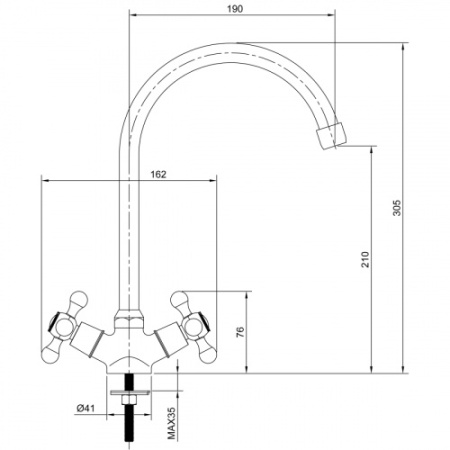 Смеситель ELEANTI Opal 0402.899 фото