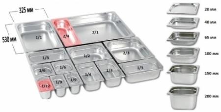 Крышка LUXSTAHL из нержавеющей стали для GN 1/2 [812-L] га36 фото