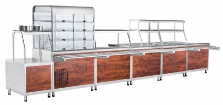 Мармит 1-х и 2-х блюд ABAT АСТА ЭМК-70КМУ универсальный паровой фото