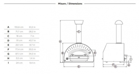 Печь для пиццы на газе ALFA PIZZA Dolce Vita фото