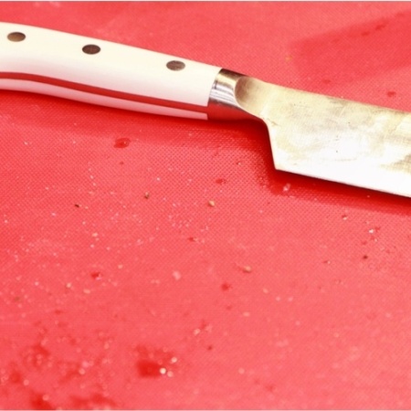 Доска разделочная мки167/1, полипропилен, 350х260х8мм, красный фото