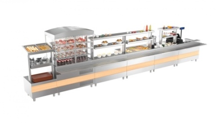 Прилавок для горячих напитков ATESY Ривьера ПГН-1120-02-О фото