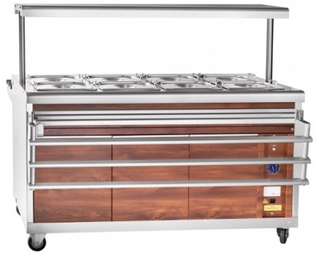 Мармит вторых блюд ABAT ЭМК-70ПМ-01 (кашированный под дерево) фото