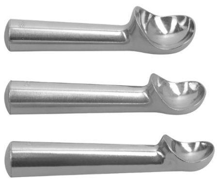 Ложка для мороженого LUXSTAHL кт2962 алюминий, L=5 см фото