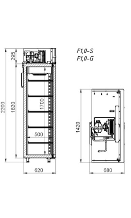 Шкаф морозильный АРКТО F 1.0 – S фото
