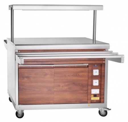 Прилавок для горячих напитков ABAT ПГН-70ПМ (кашированное под дерево) фото