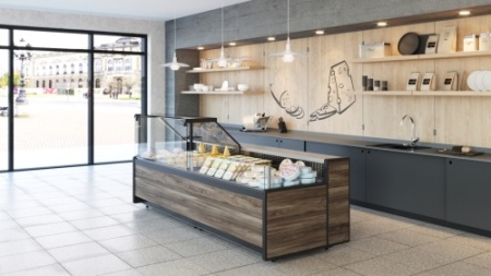 Прилавок CARBOMA GC111 N 0,9-7, 1008, темный дуб фото