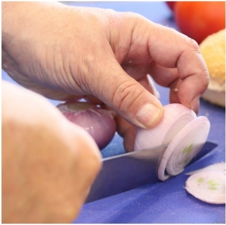 Доска разделочная мки1714/5, полипропилен, 400х300х12мм, синий фото