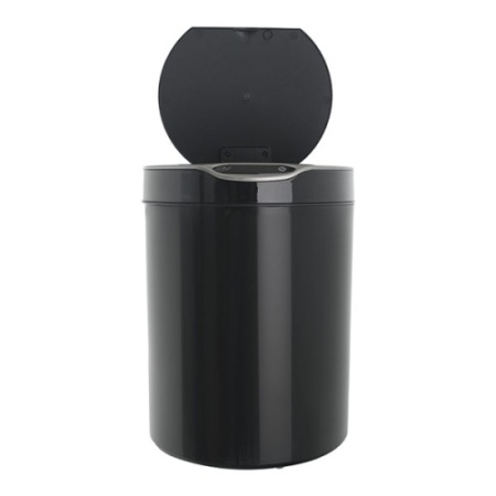 Ведро для мусора FOODATLAS JAH-6111 12 л сенсорное, круглое, черный фото