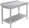 Стол универсальный LUXSTAHL СПУ-11/6 со сплошной полкой нерж. фото