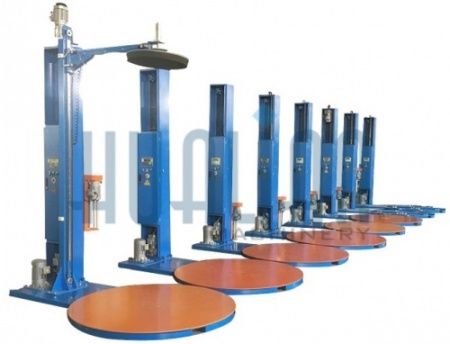 Паллетоупаковщик HUALIAN HL-1650P с моторизированной кареткой с престрейчем и прижимом фото