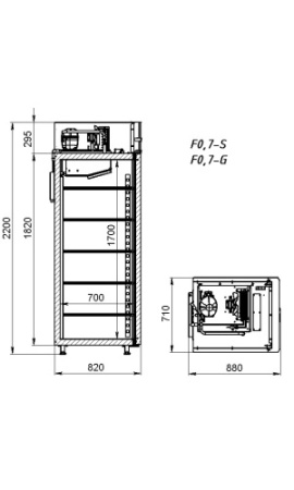 Шкаф морозильный АРКТО F 0.7 – S фото