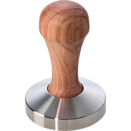 Темпер для кофе DOPPIO YF07 нерж. сталь D=5,7, H=9,5 см, деревянный фото