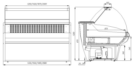 Салат-бар нейтральный RADA ПНП-11/7Н фото