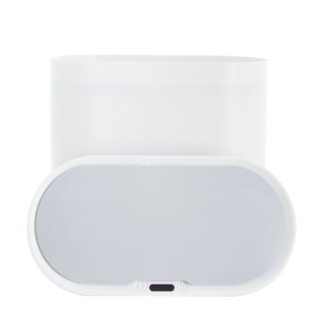 Ведро для мусора FOODATLAS JAH-6711 8л, сенсорное, овал, белый фото