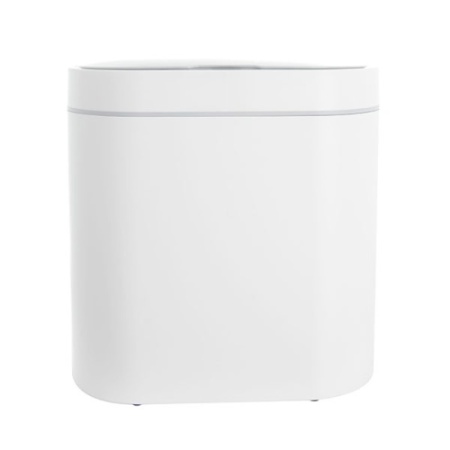Ведро для мусора FOODATLAS JAH-6711 8л, сенсорное, овал, белый фото