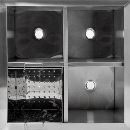 Ванна моечная для мойки яиц сварная KOBOR ВМЯБ/1-70/70/430 с бортом фото