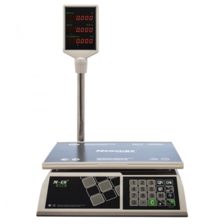 Весы торговые M-ER 326 ACP-32.5 "Slim" LED Белые фото